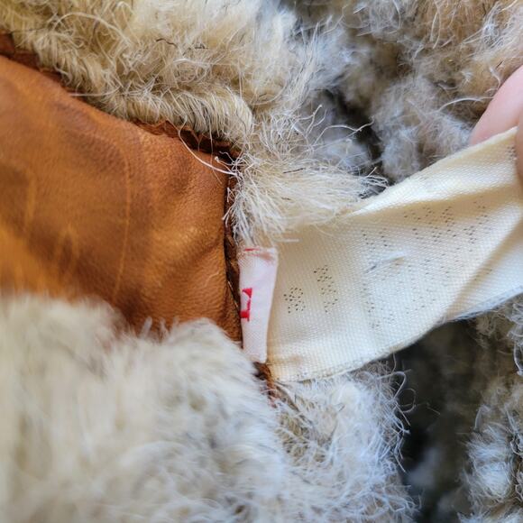 Woolrich USA Large 36 Vintage Puffy Arctic Cargo Vest Tan Nylon Sz Men Sz 36 - Picture 7 of 13